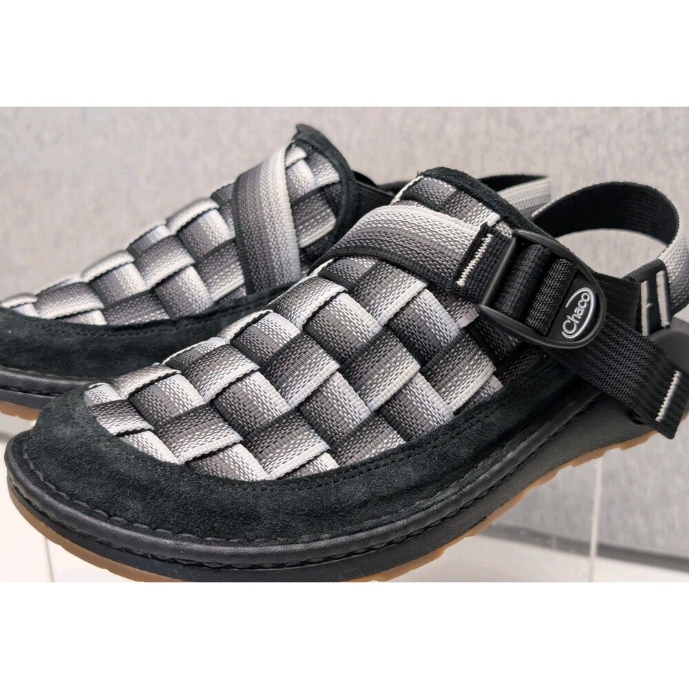 Chaco Canyon Woven Clog Womens Sz 10 Black/White Slip On Adjustable Hiking Shoes - Picture 4 of 8